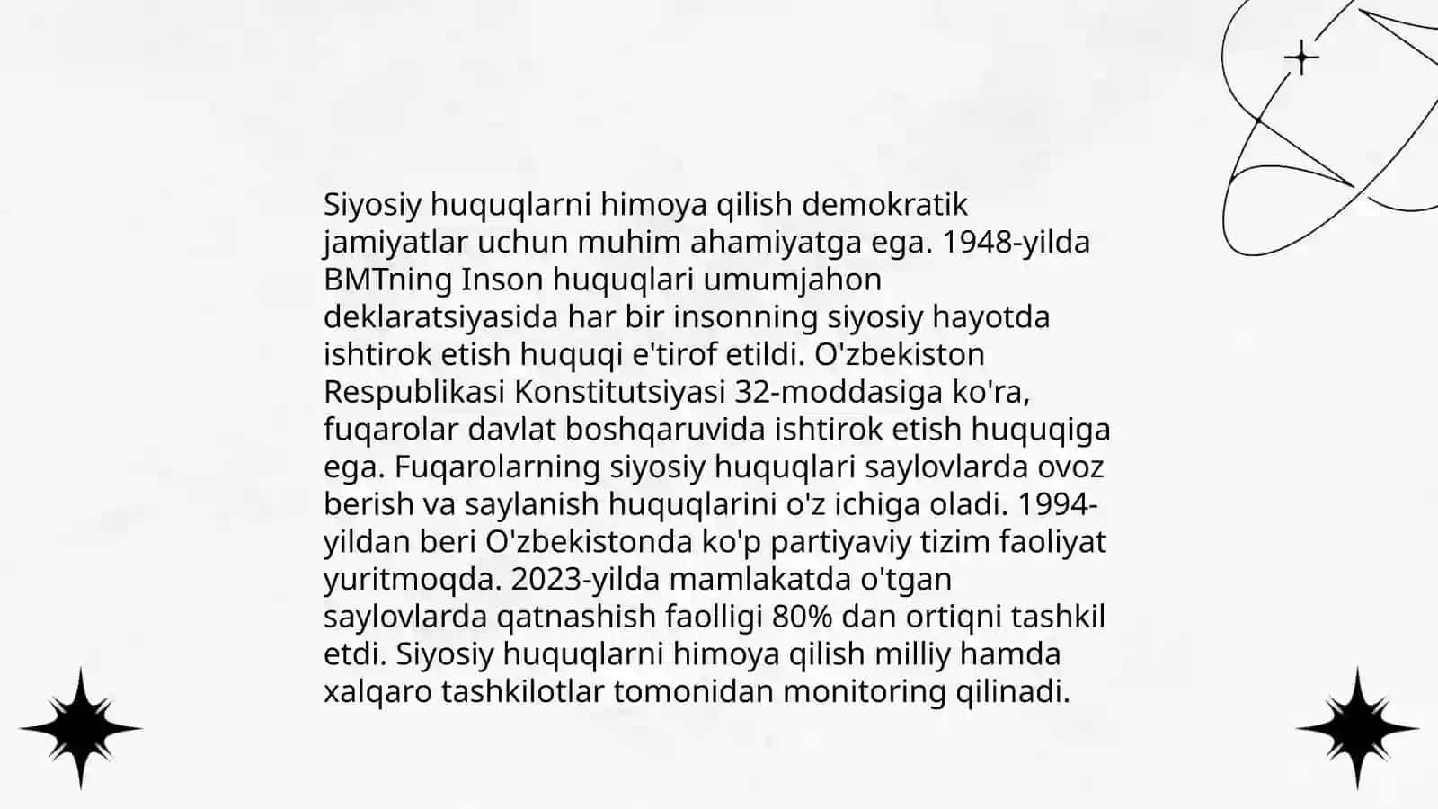 Siyosiy huquqlar 3