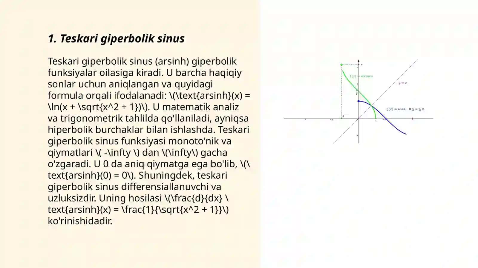 Teskari giperbolik funksiyalar 3