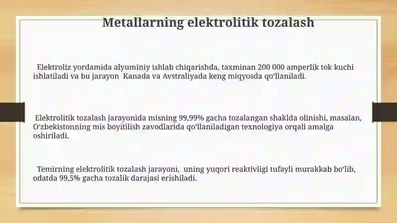 Elektroliz.Faradey qonunlari 3