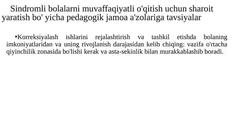 Ma'ruza:Inklyuziv ta'limga jalb qilingan bolalarga uslubiy va didaktik yordam bilan ta’minlash 3
