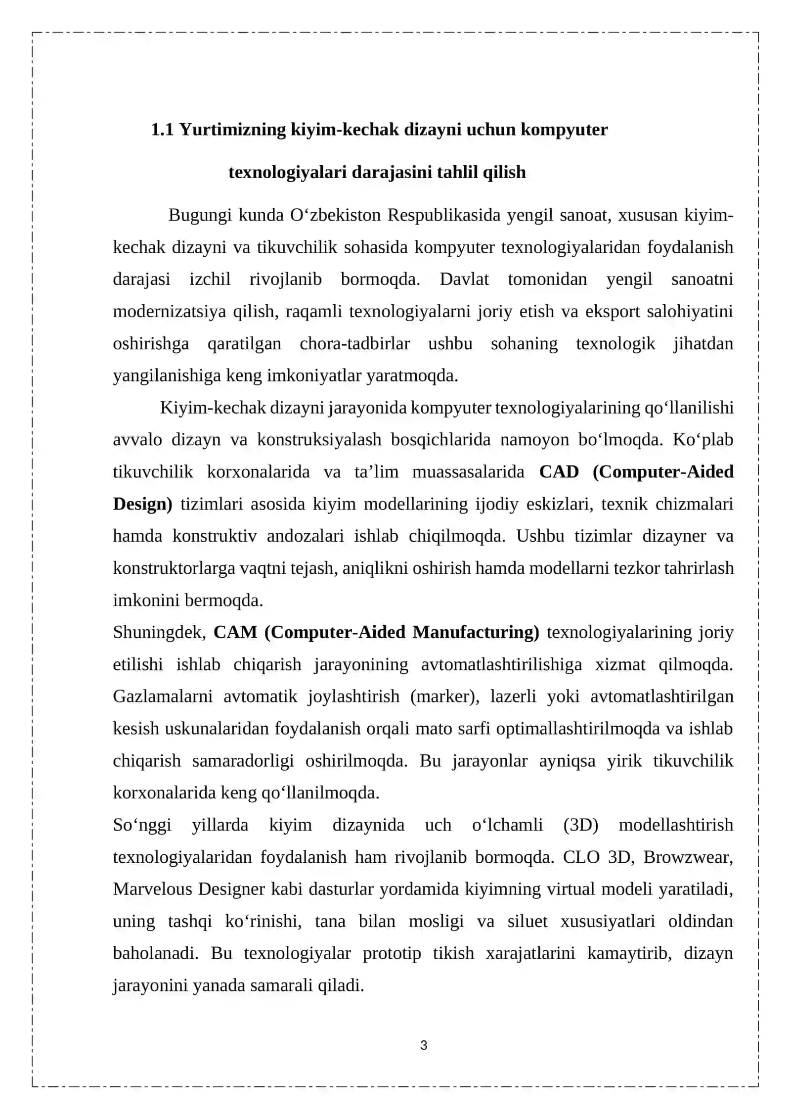 ALT tizimida djensi matosidan o‘smir yoshli qizlar uchun kombinatsiyashgan shimi  dizayn eskizini  va konstruksiyasini  ishlab chiqish 3
