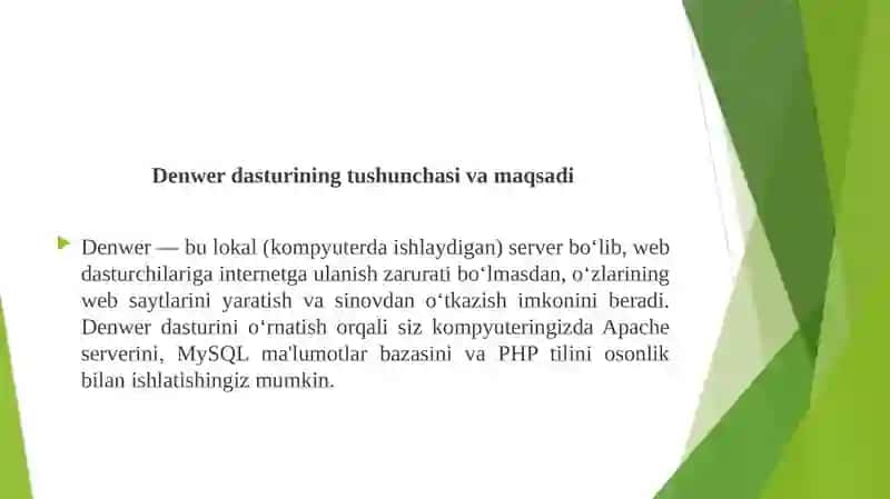 Denwer (XAMPP kabi) 3