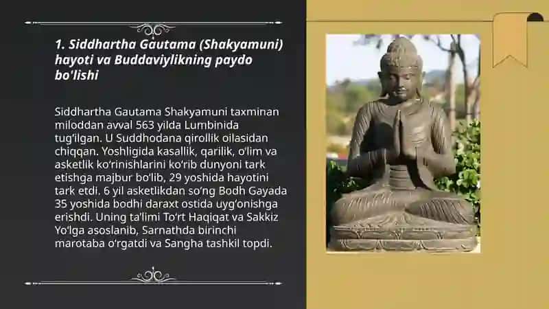 Buddaviylikning vujudga kelishi 3