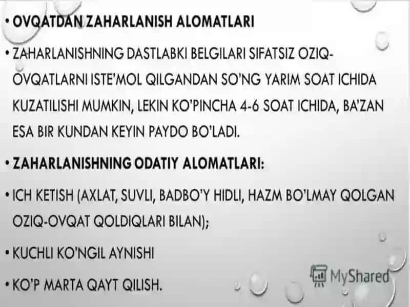 Ovqatdan zaharlanishni chaqiruvchi infeksiyalar va ularning laboratoriya tashxisi. 3
