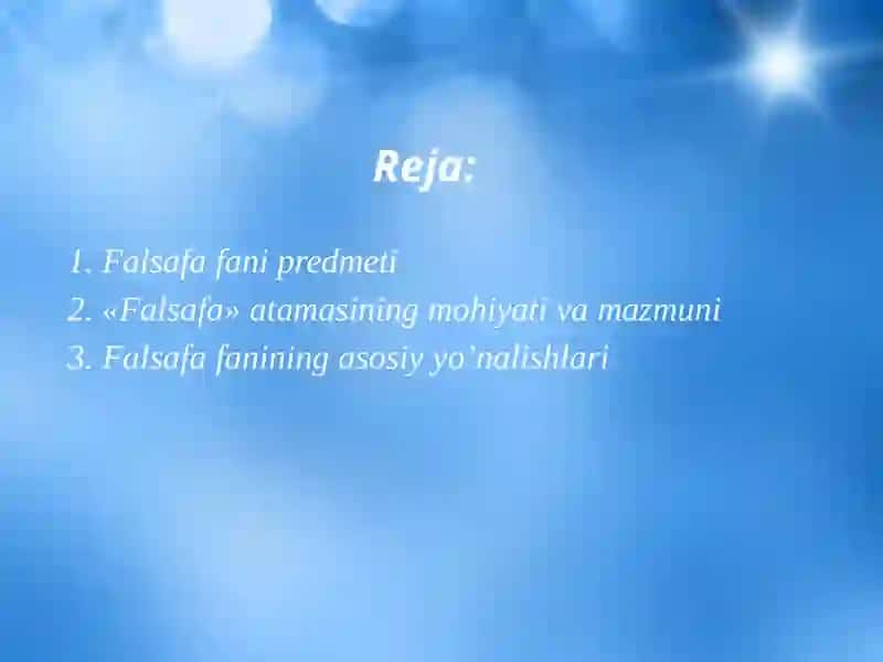 Falsafa fanidan tayyorlagan Prezentatsiya 3