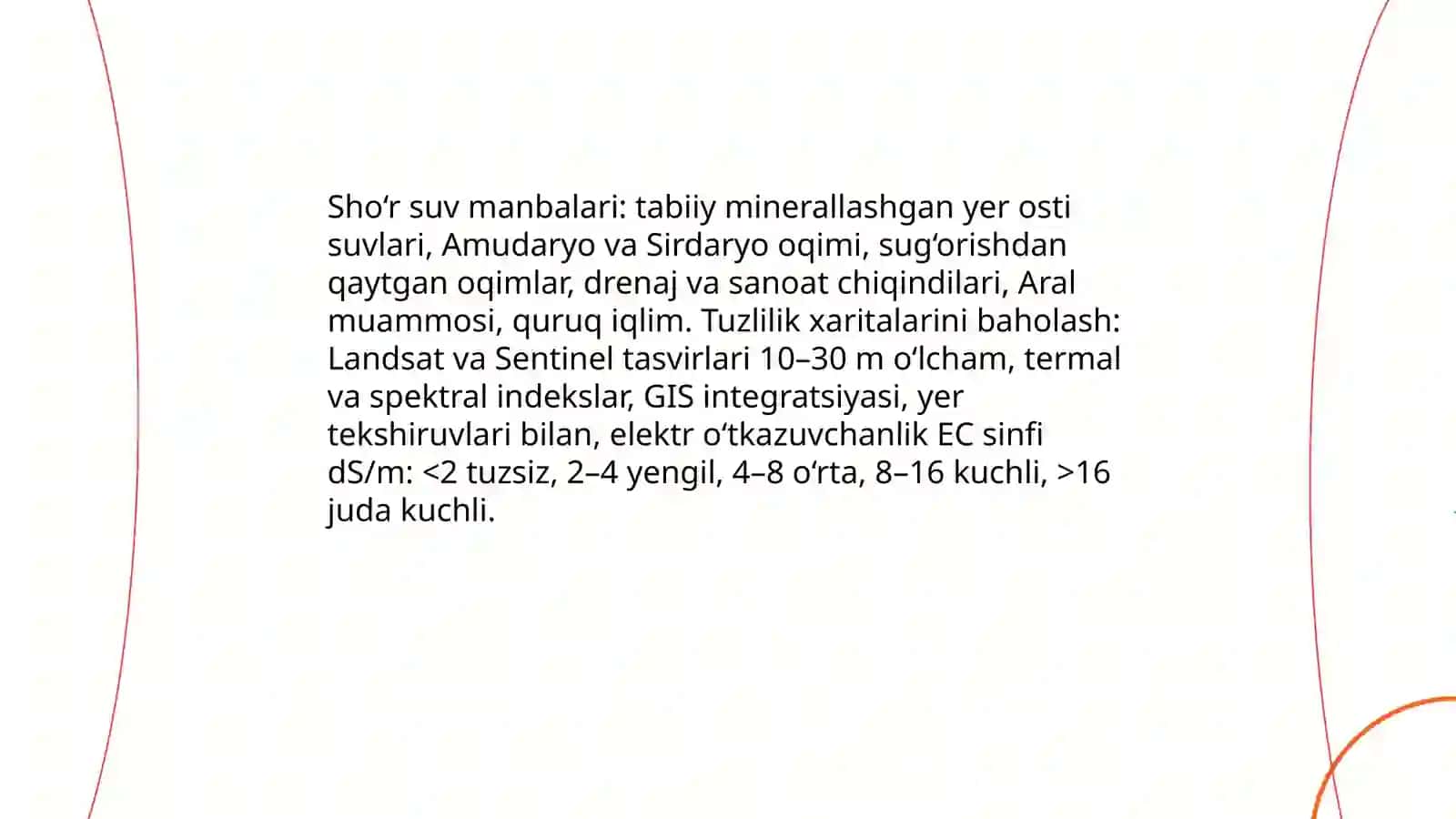 O‘zbekiston sharoitida sho‘r suvlarni chuchuklashtirish goyasini yaratish 3