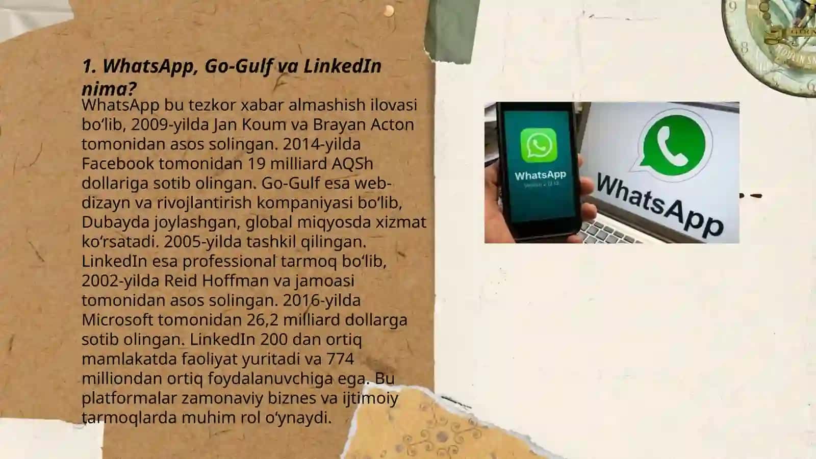 Whatsapp,go-gulf.com va Linkedn larni tushunchalari va òzaro òxshashligi 3