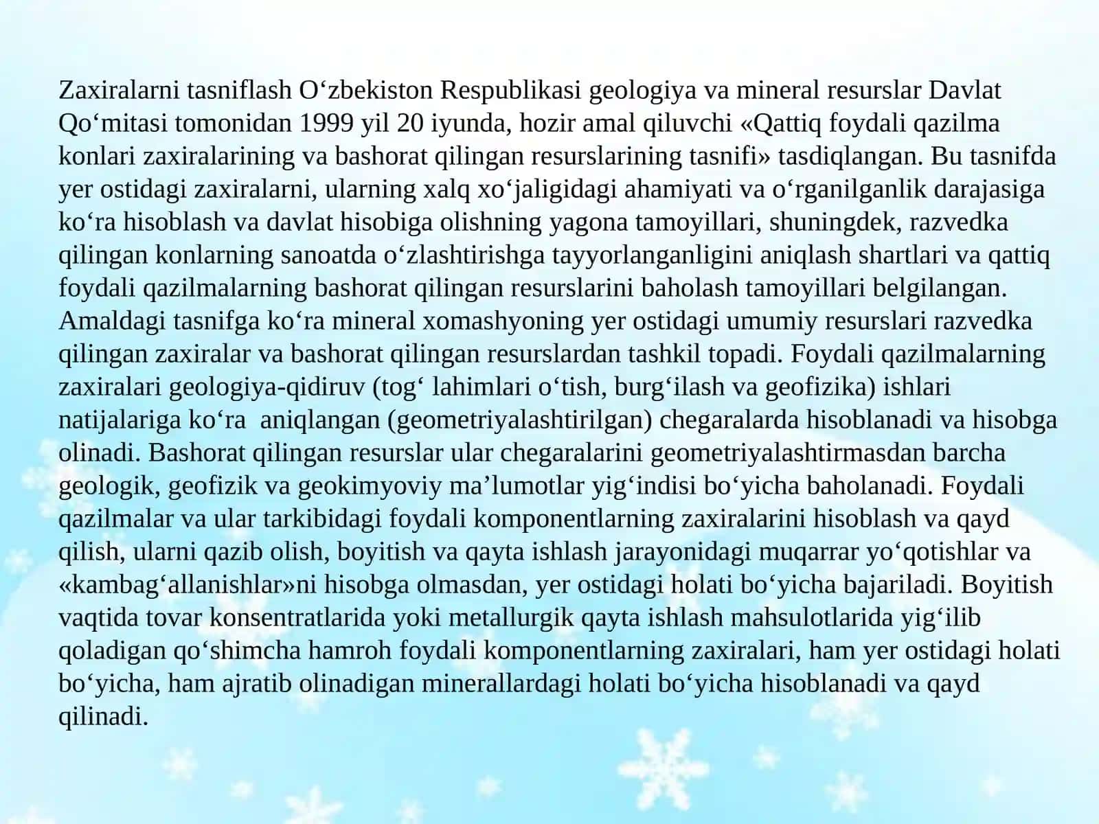 Foydali qazilmalar konlari zaxiralarni hisoblash usullari 3