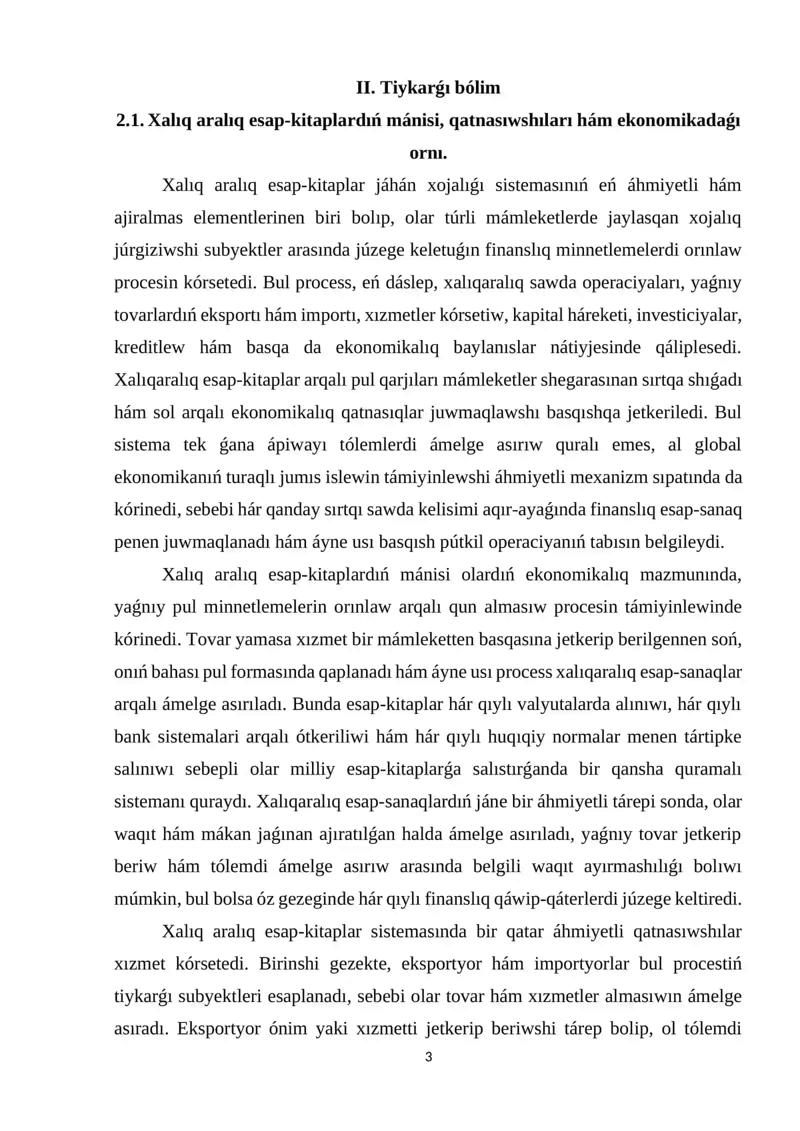 Xalıq aralıq esap kitaplarǵa salıstırmalı xarakteristikası 3