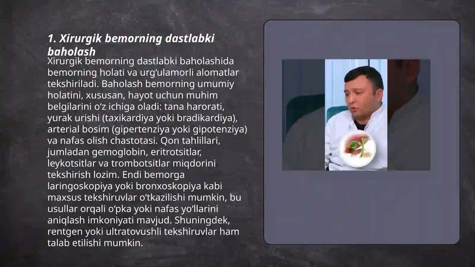 Xirurgik bemorlarni davolash bosqichlari 3