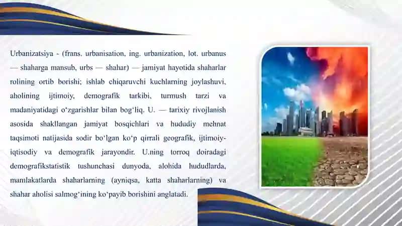 Nazoratsiz urbanizatsiya va shaharlarning kengayishi qanday ekologik oqibatlarga olib keladi 3