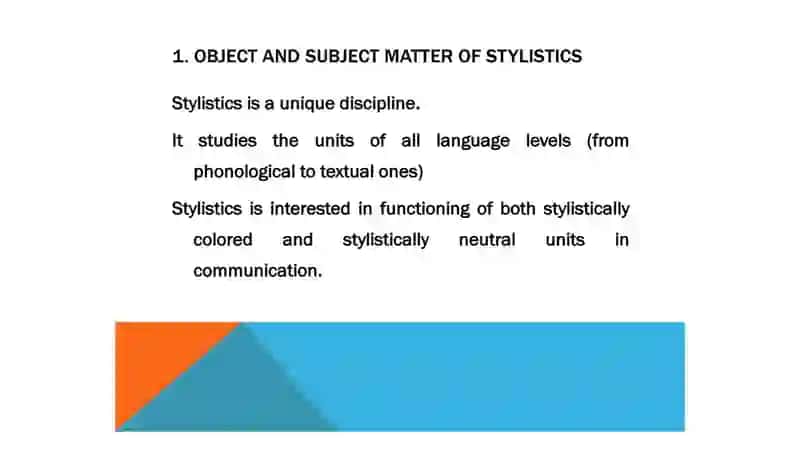 Introduction to stylistics 3