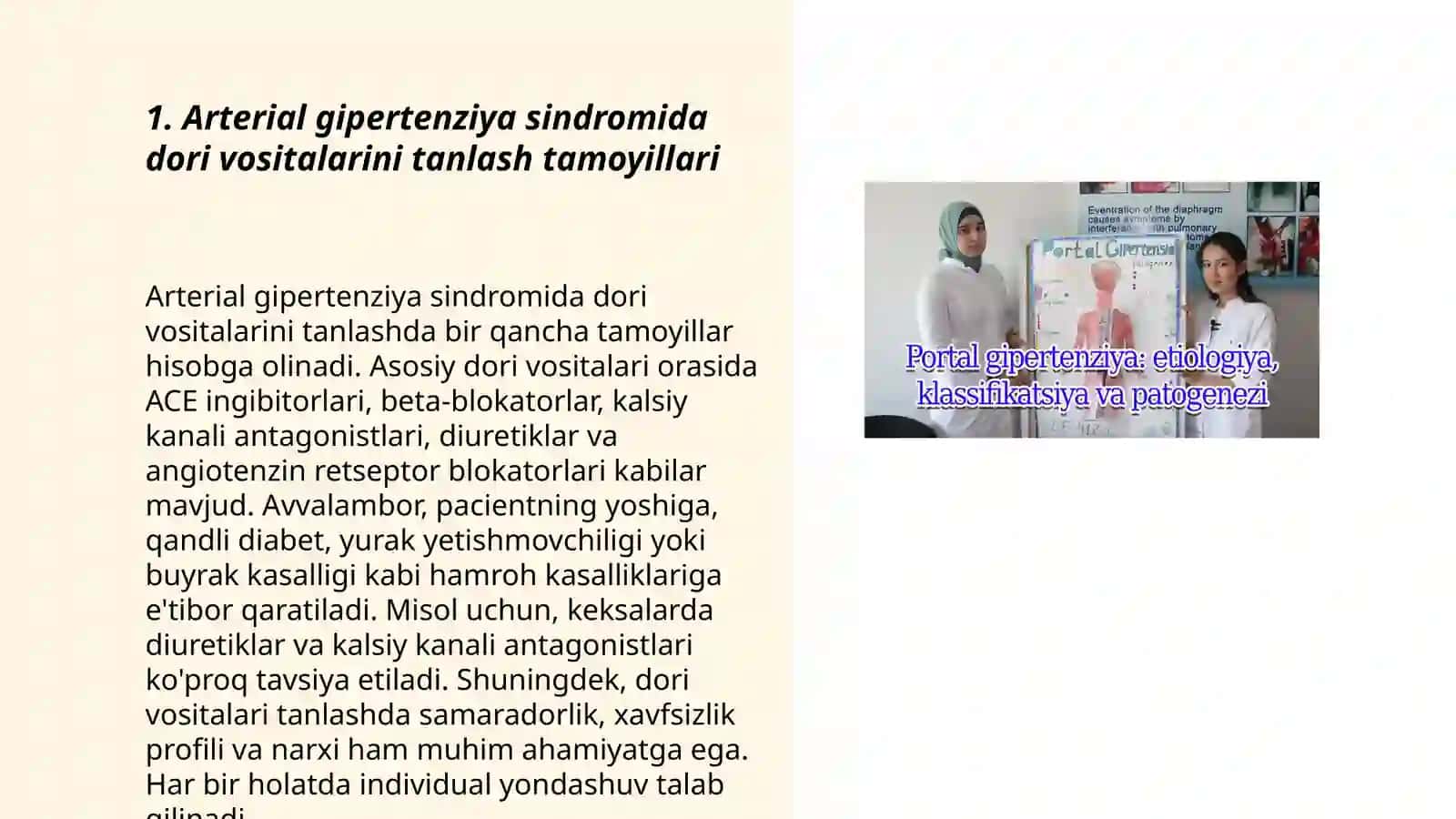 Arterial gipertenziya sindromida dori vositalarini rasional qo'llashga klinik farmokologik yondashuv 3