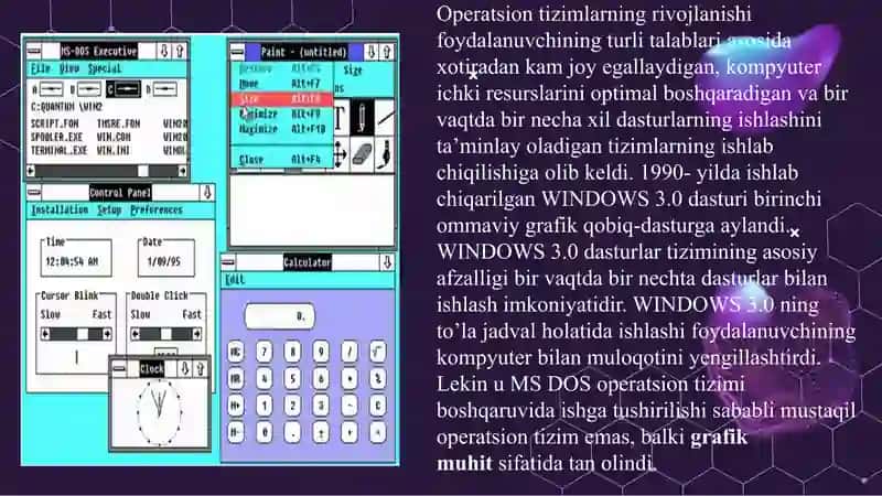 Windows operatsion tizimi 3