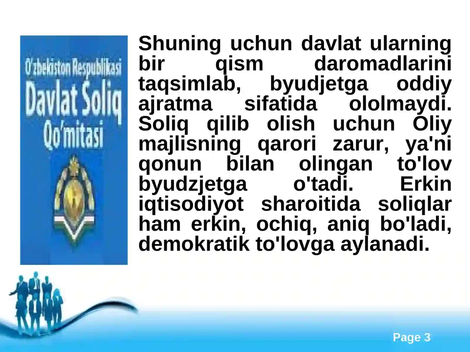 Mahalliy soliqlar va yig`imlar 3
