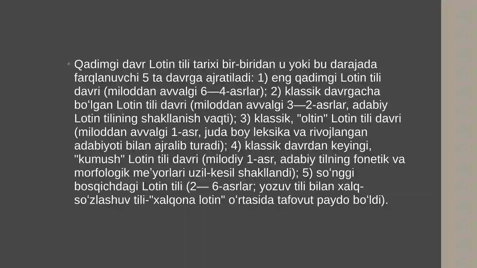 LOTIN TILINI RIVOJLANISH TARIXI 3