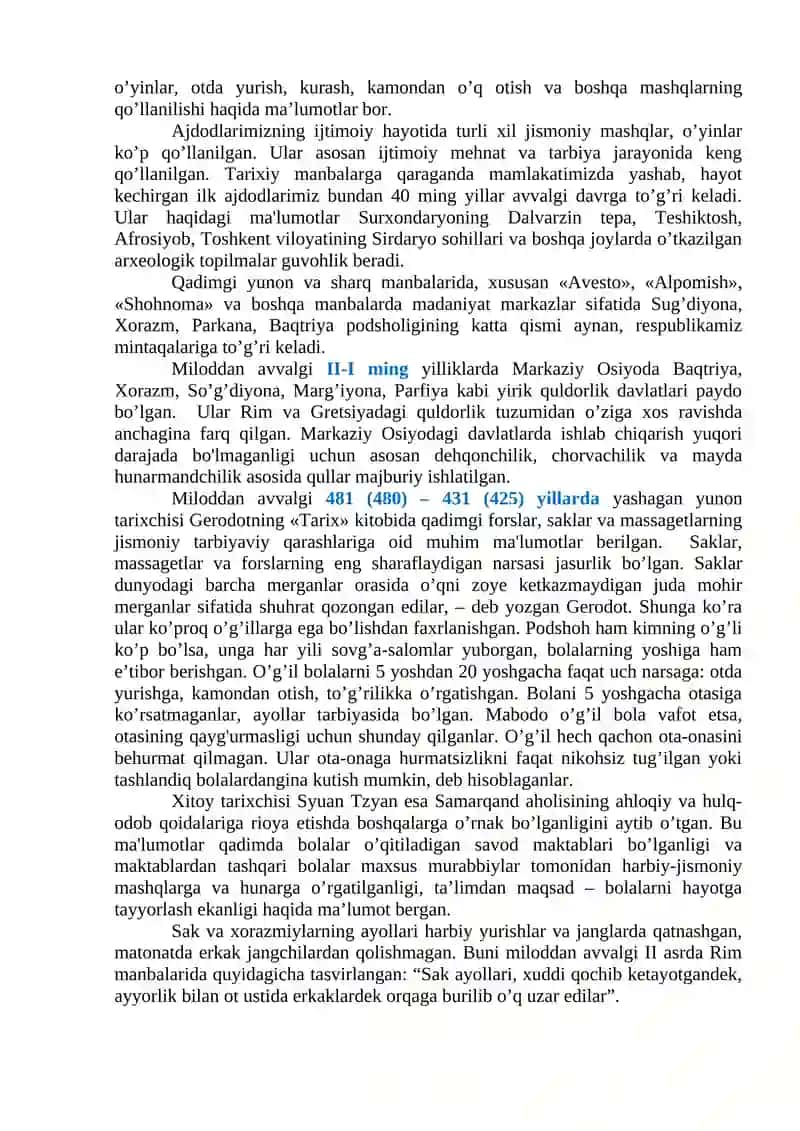 Qadimgi davrda Markaziy Osiyoda jismoniy tarbiya 3