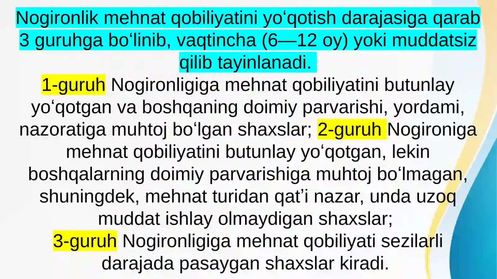 Nogironlik pensiyalari tushunchasi 3