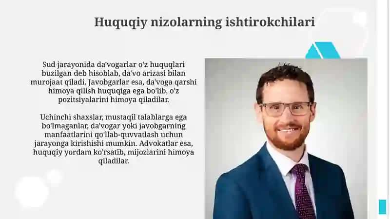 Huquqiy nizolarning ishtirokchilari 3