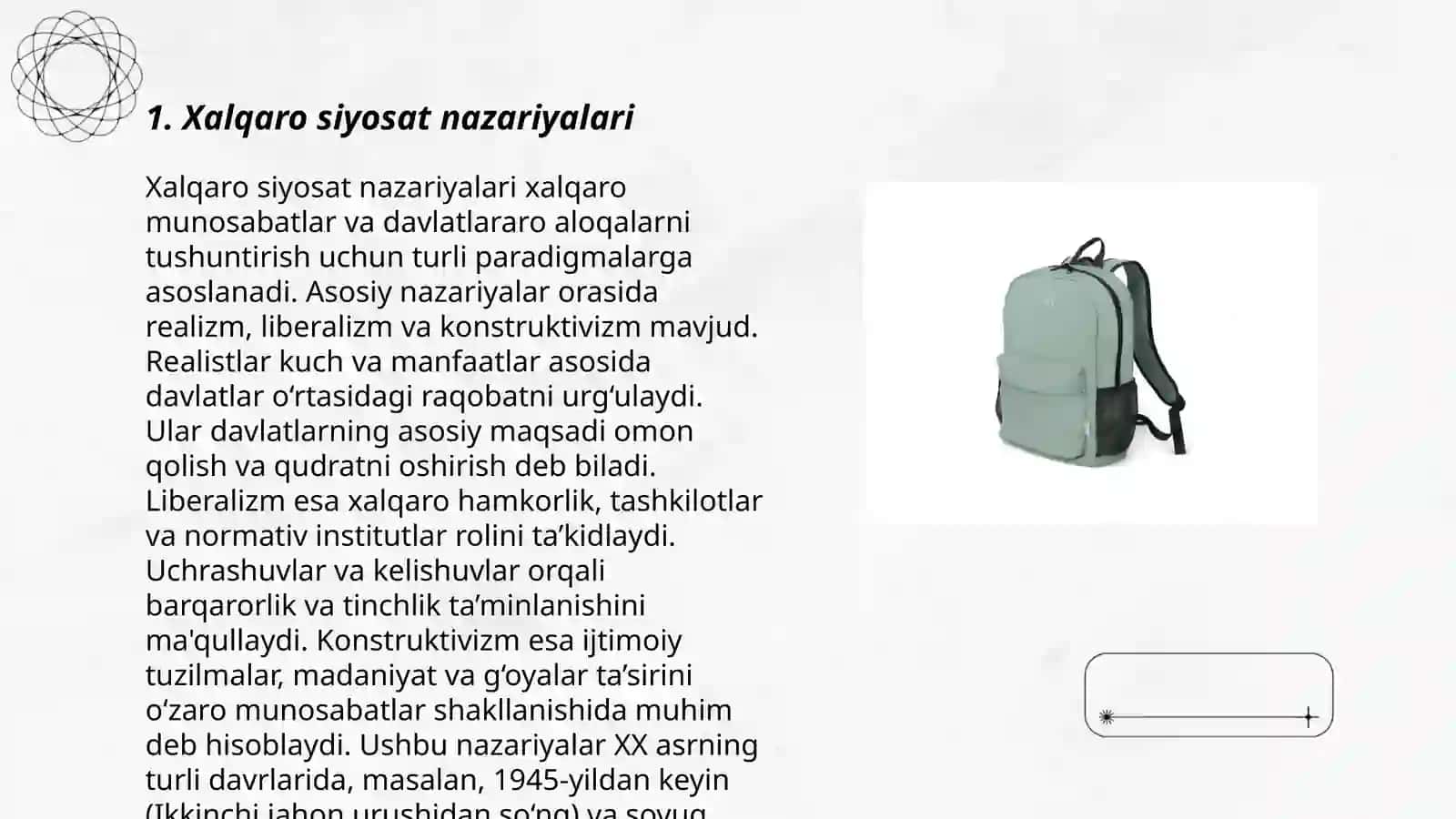 Xalqaro siyosat nazariyalari 3
