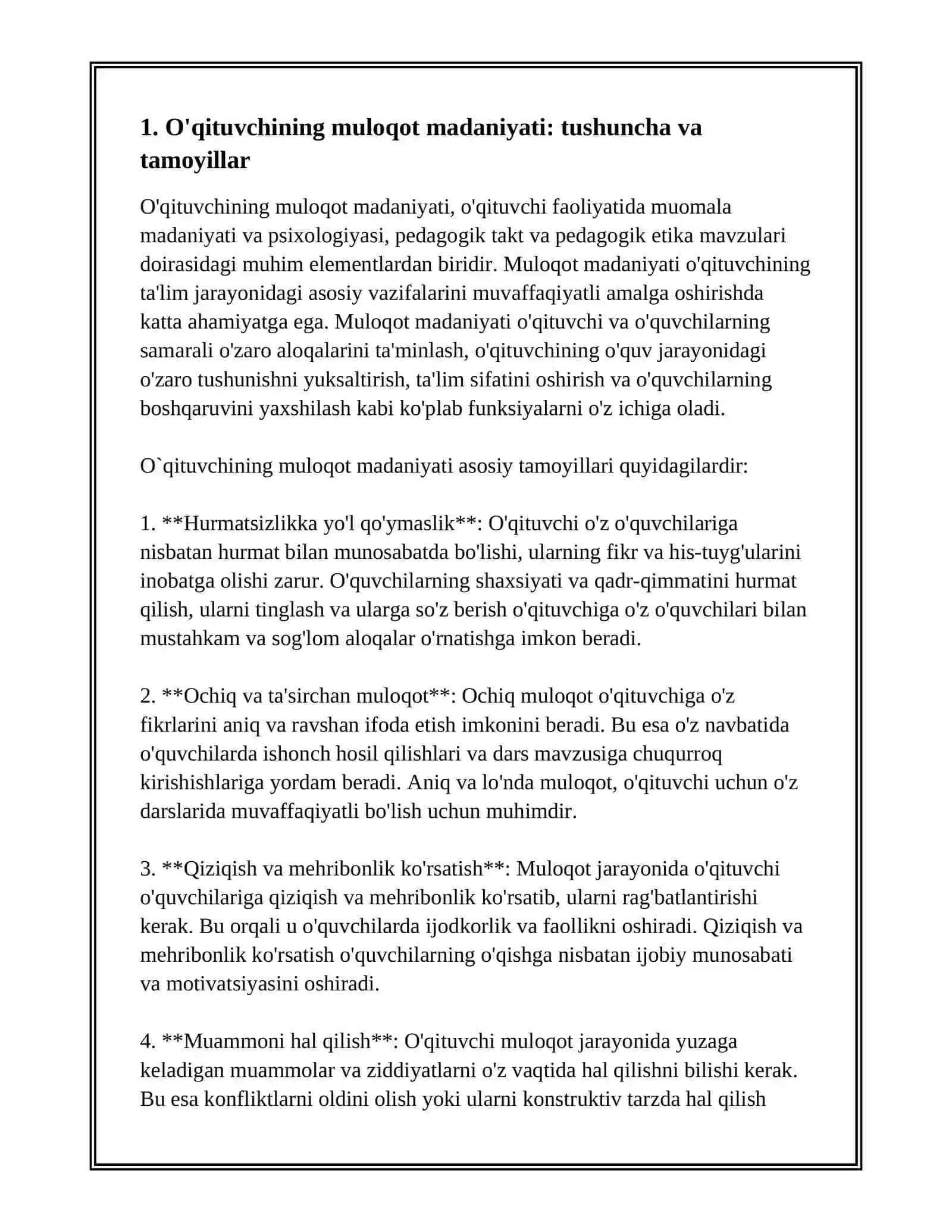 O'QITUVCHI FAOLIYATIDA MUOMALA MADANIYATI VA PSIXOLOGIYASI 3