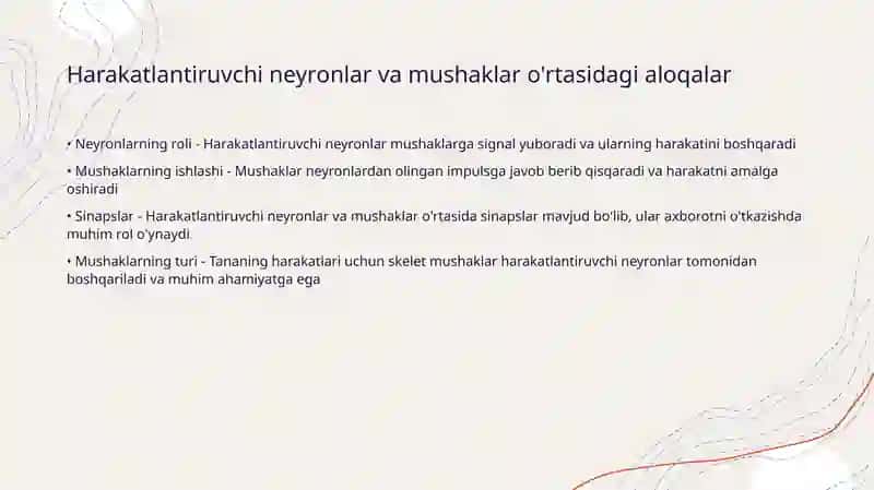 Orqa miyani harakatlantiruvchi neyronlaring turlari va ularning morfofunksional xususiyatlari 3
