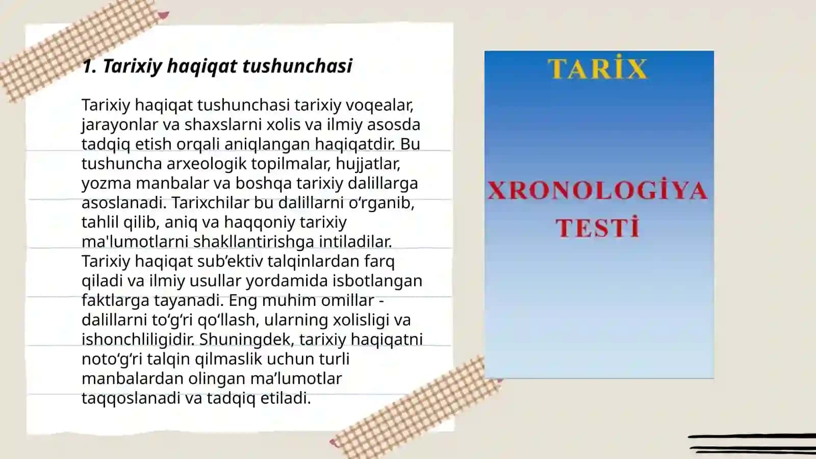 Tarixiy haqiqat tushunchasi 3