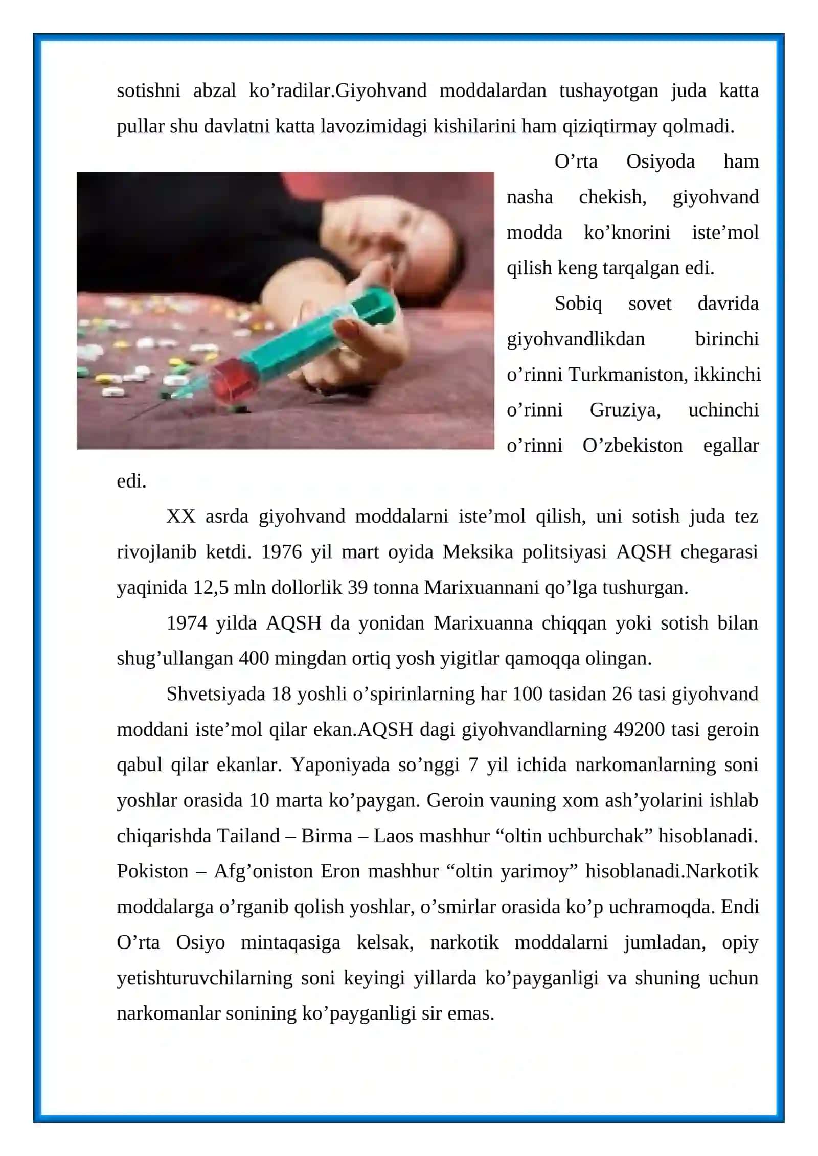 Giyohvandlik va uning zararli oqibatlari 3