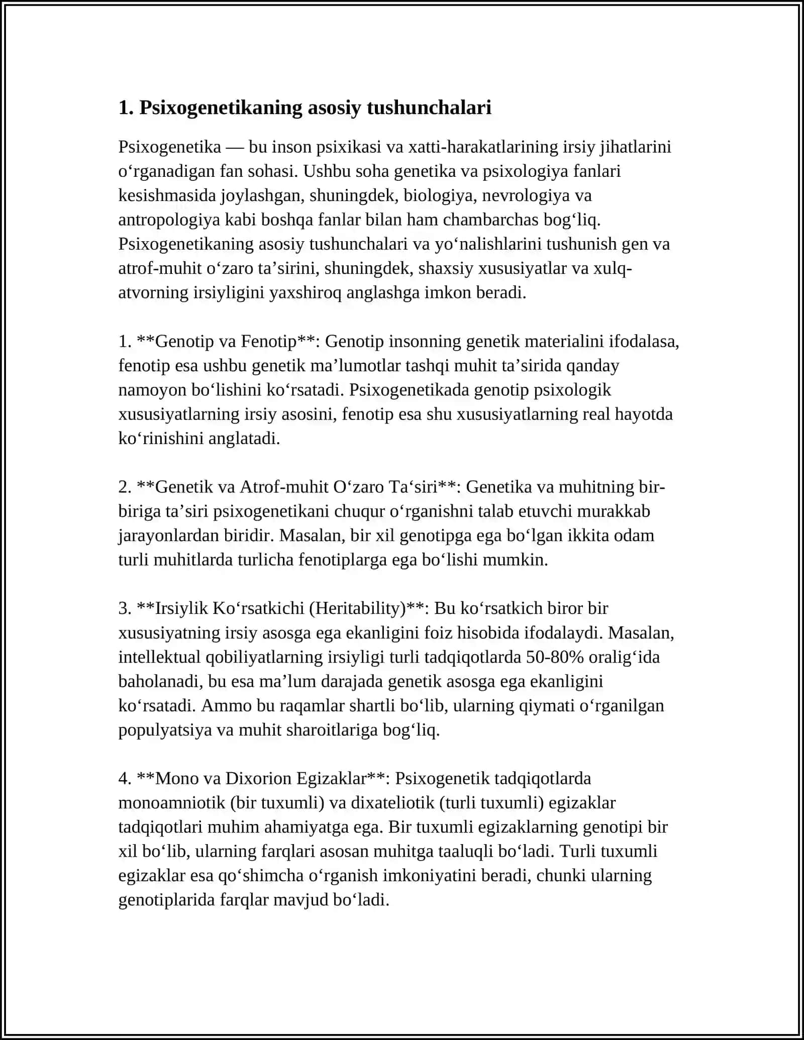 PSIXOGENETIKANING PREDMETI VAZIFALAR VA AHAMIYAT 3