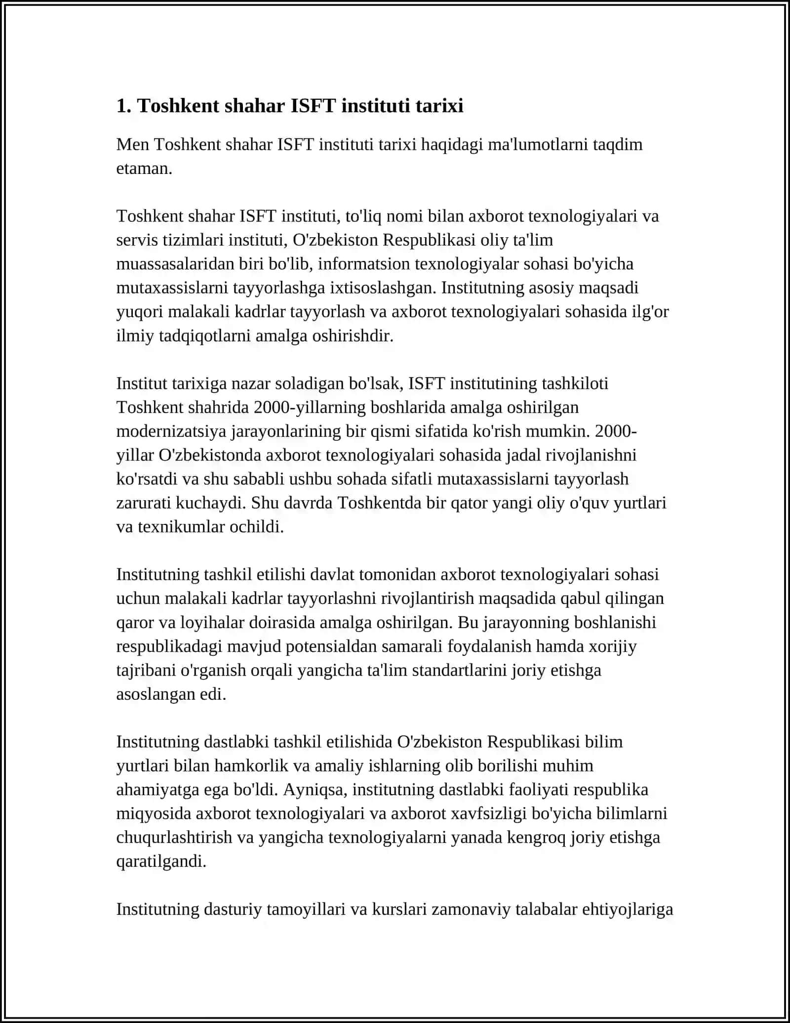 Toshkent shahar ISFT instituti 3