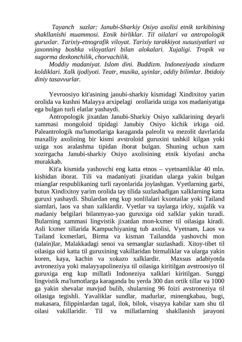Sharqiy Osiyo xalqlari 3