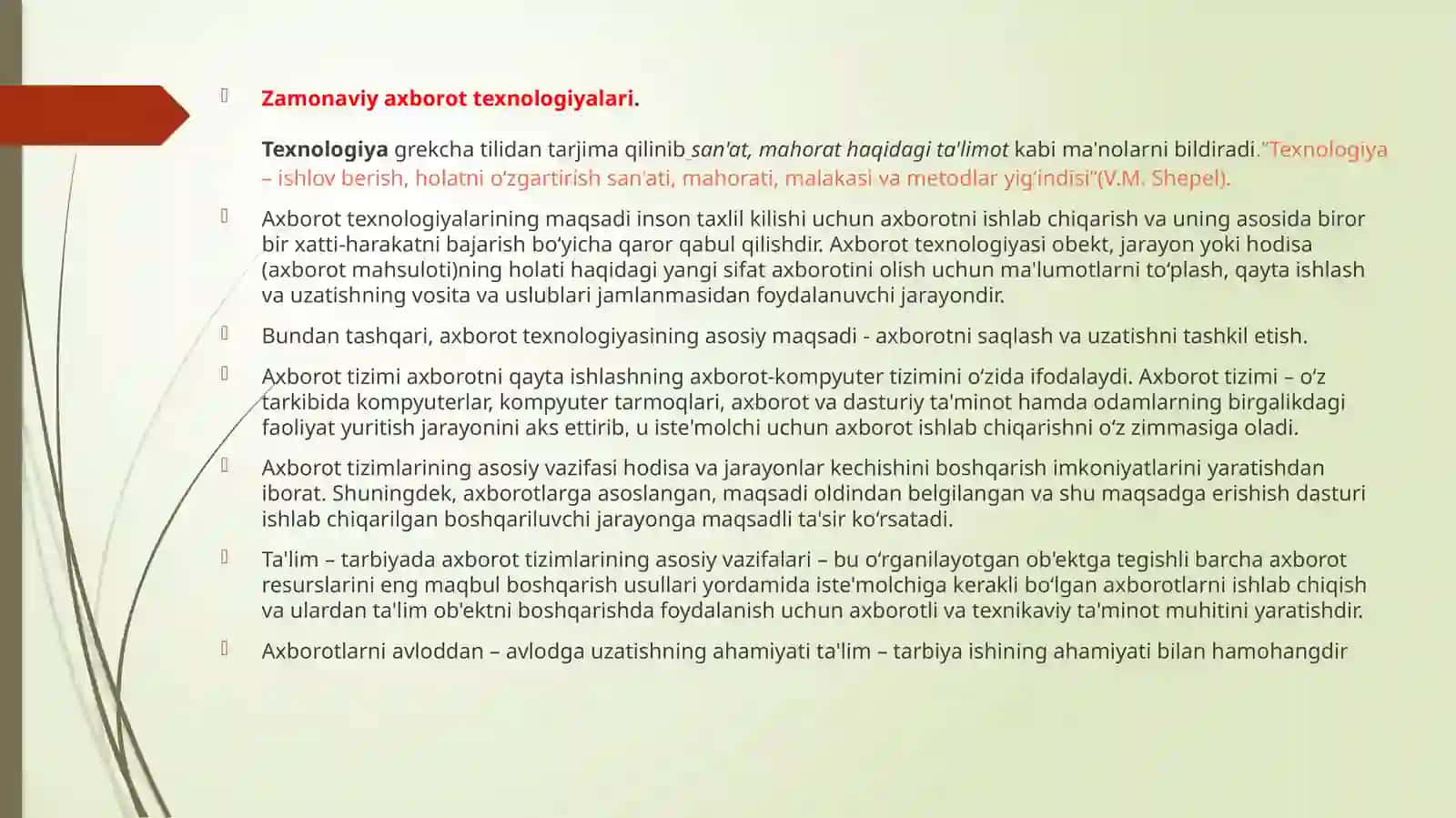 TIBBIYOTDA AXBOROT TEXNOLOGIYALARI FANIDAN MUSTAQIL ISHI 3