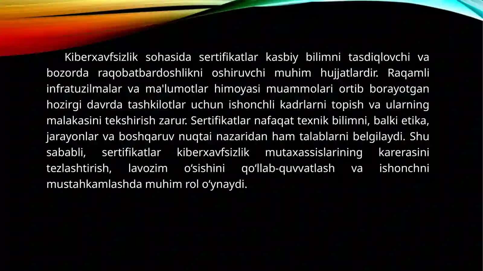 Kiberxavfsilik sohasidagi sertifikatlar 3