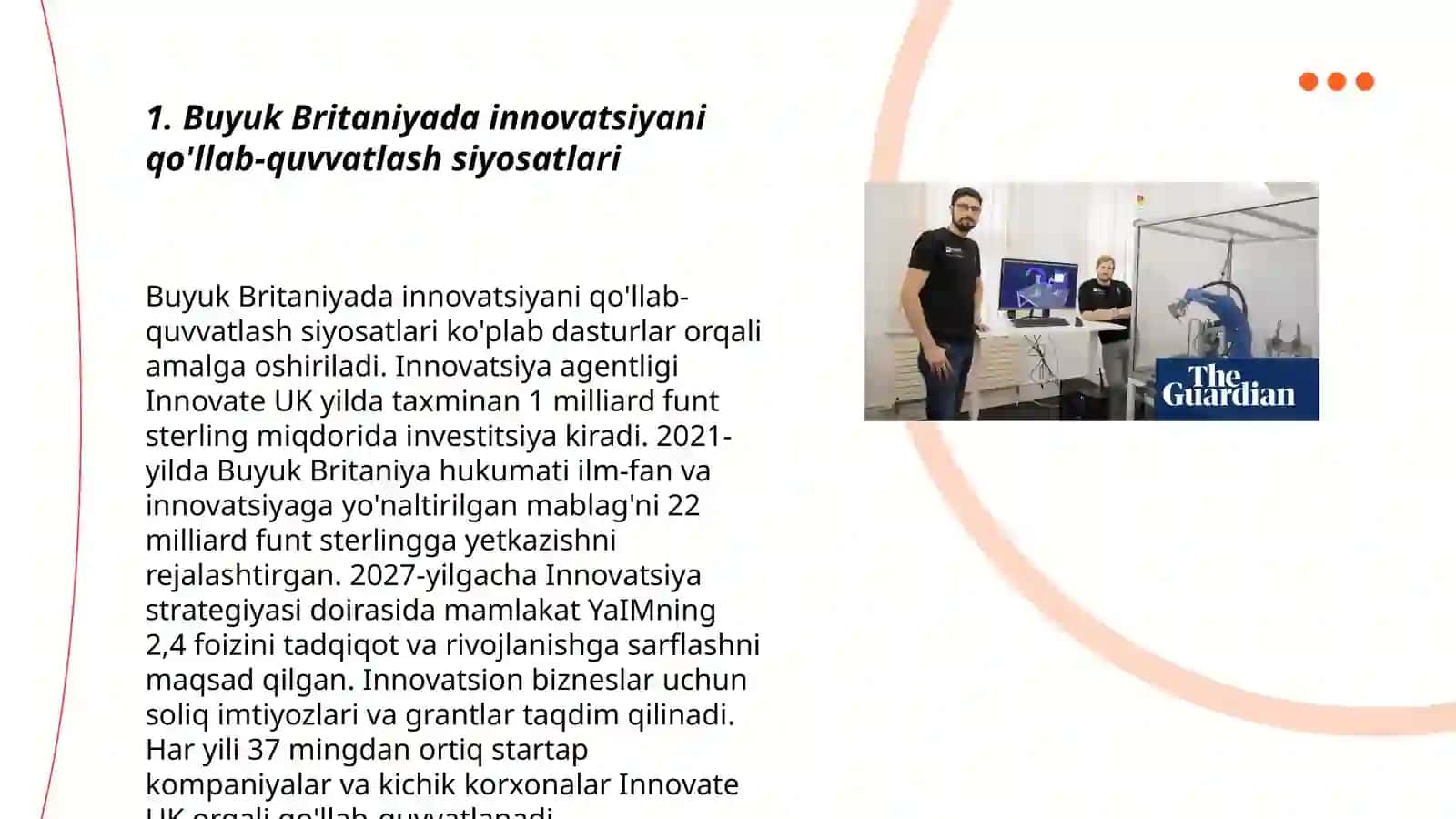 Buyuk Britaniyada innovatsion faoliyat 3