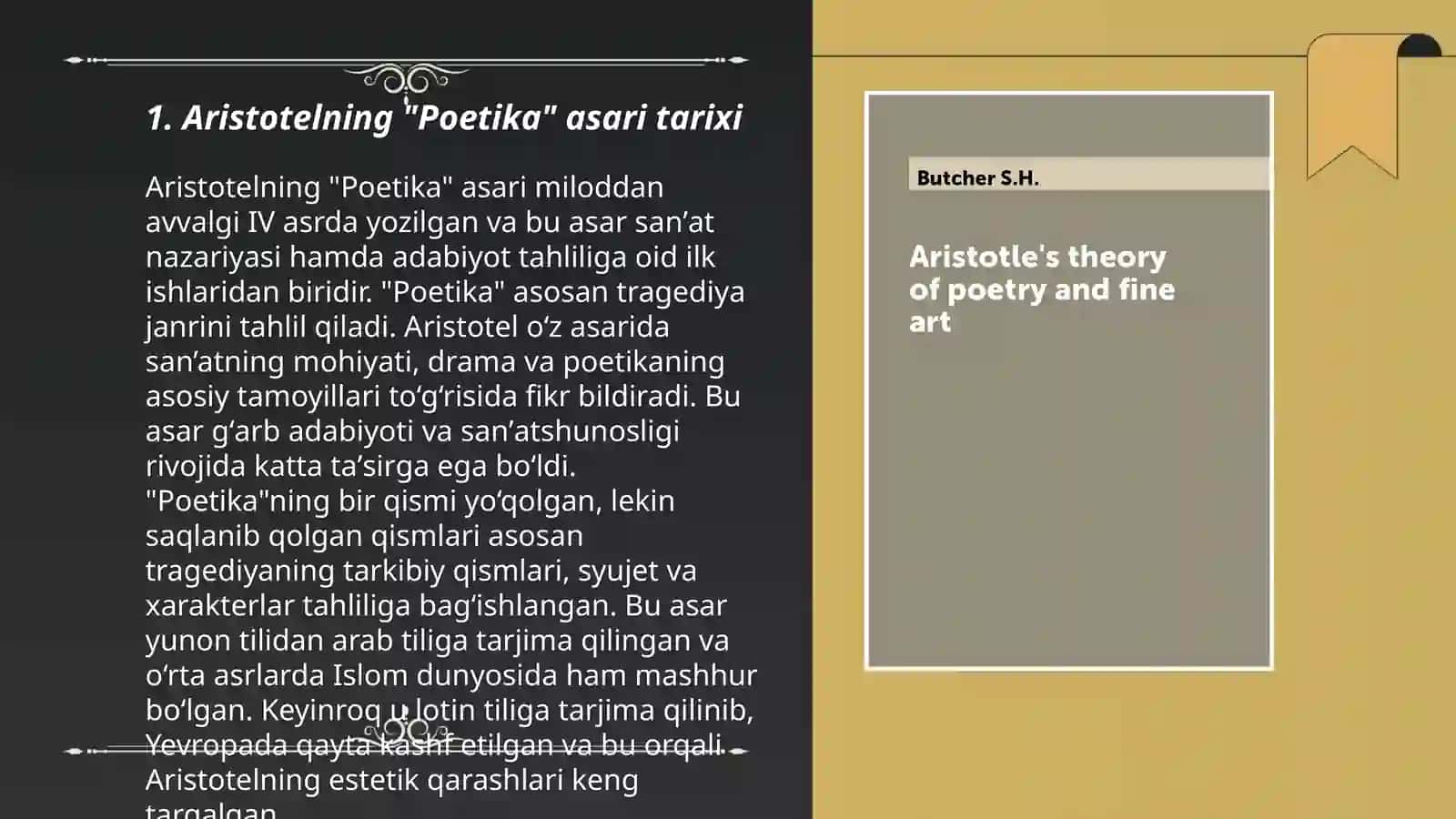 Aristotelning poetika asari haqida 3