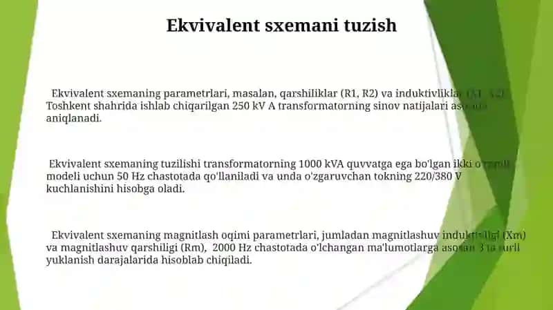 Ikki O'ramli Transformatorning O'zgartirish Sxemalari 3