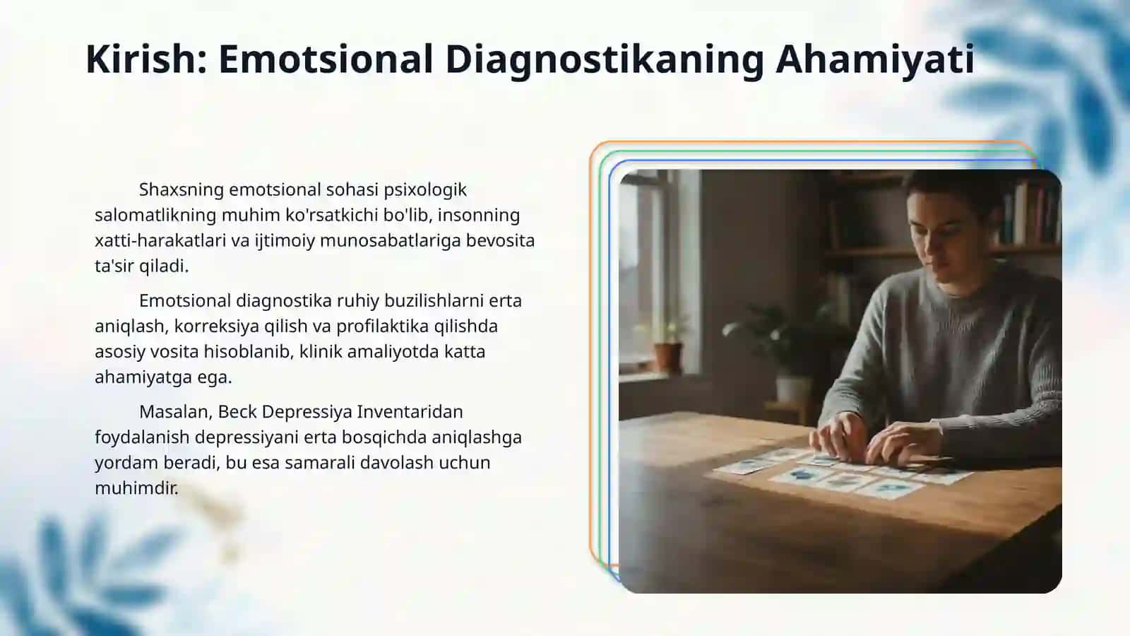 Shaxsning emotsyanal sohasni diagnostika qilish metodlari 3