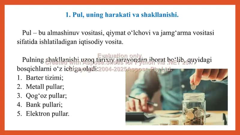 Pul mablag'lari va hisob-kitob jarayonlarini hisobga olish. 14-amaliy mashg’ulot taqdimoti 23 bet. 3