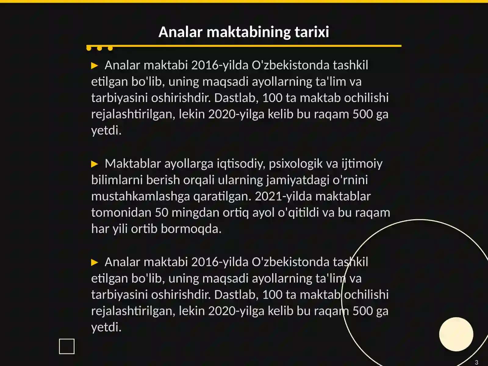 Analar maktabi faoliyatini ilmiy taxlili 3