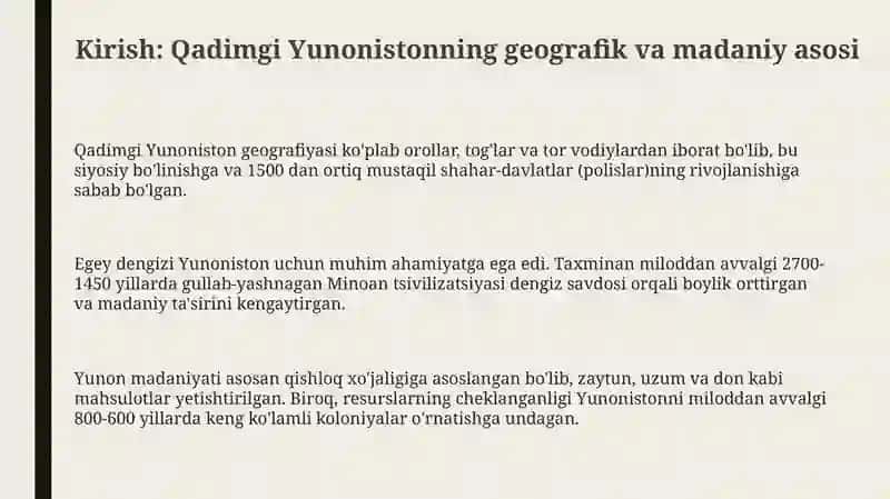 Qadimgi Yunonistonning yuksalishi 3