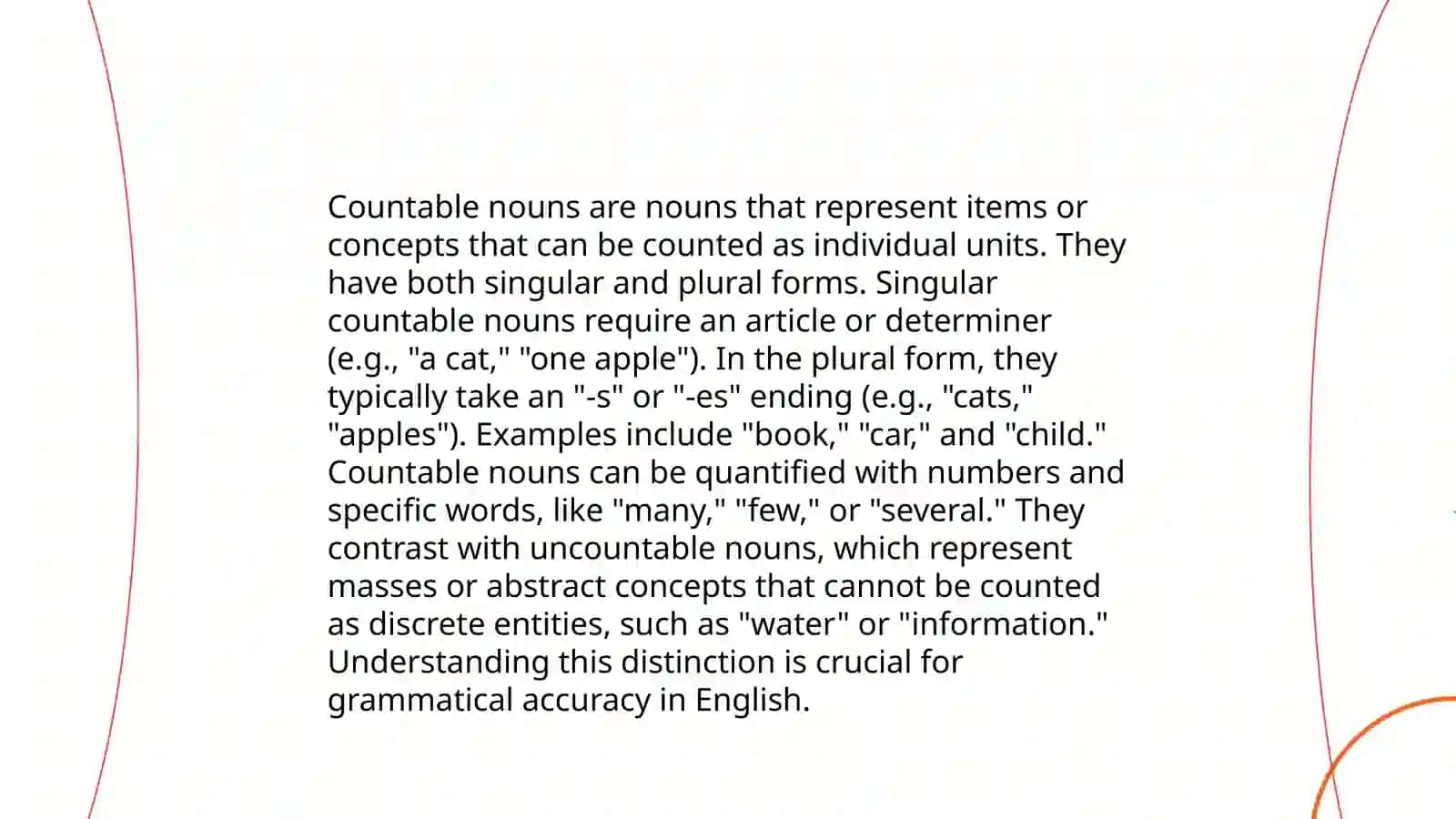 Countables and uncountables 3