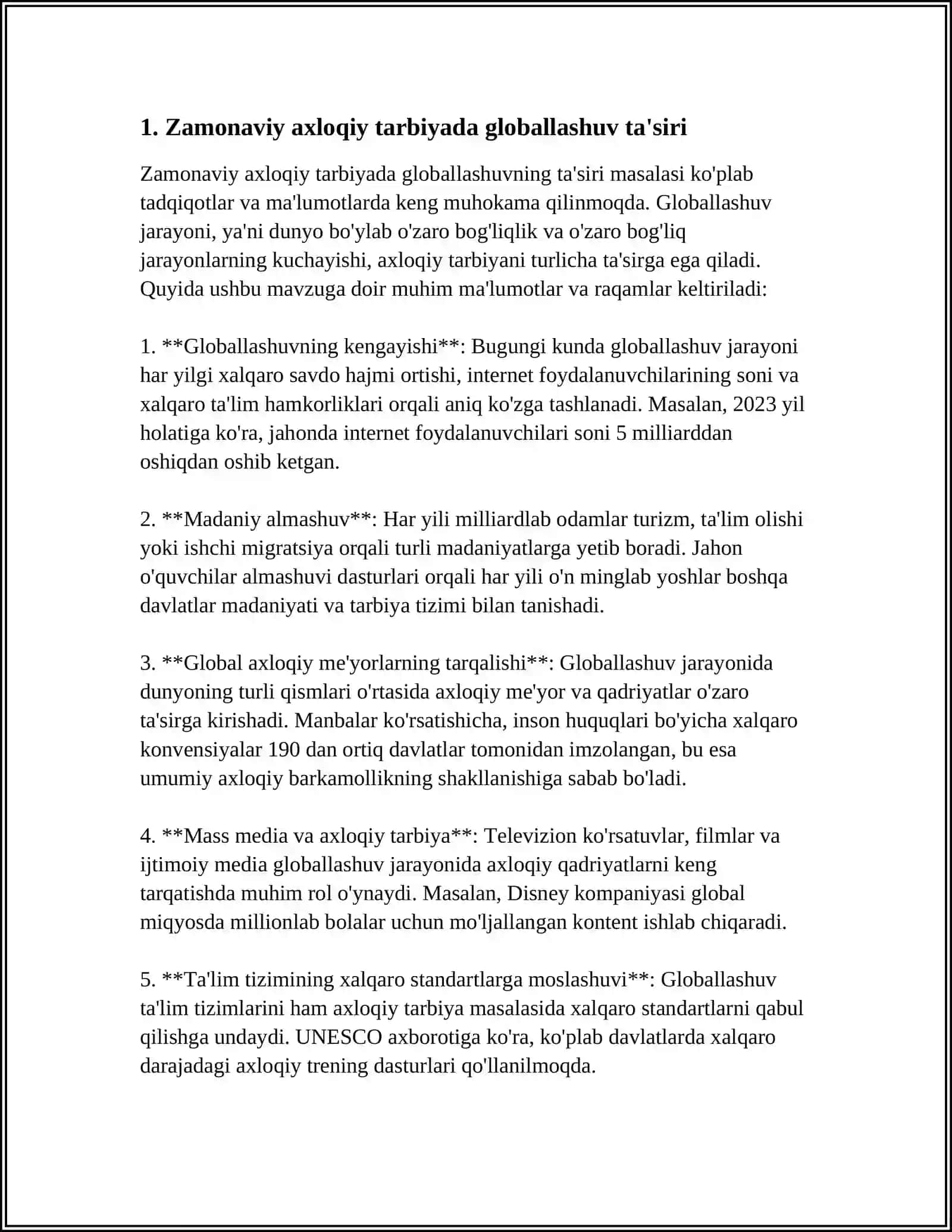 ZAMONAVIY AXLOQIY TARBIYADA KOSMOPOLITIZMGA MOYILLIK 3