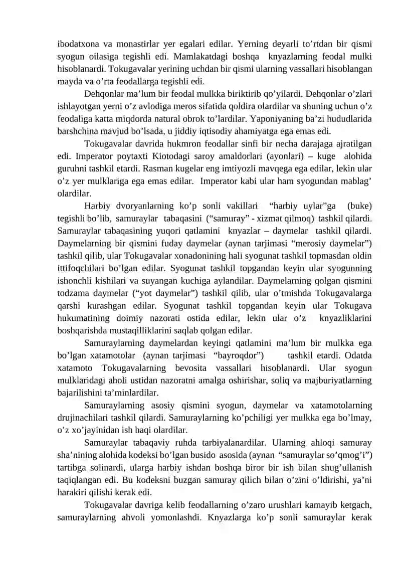 Yaponiya yangi davrda: Tarixiy rivojlanishning asosiy voqealari va jarayonlari 3