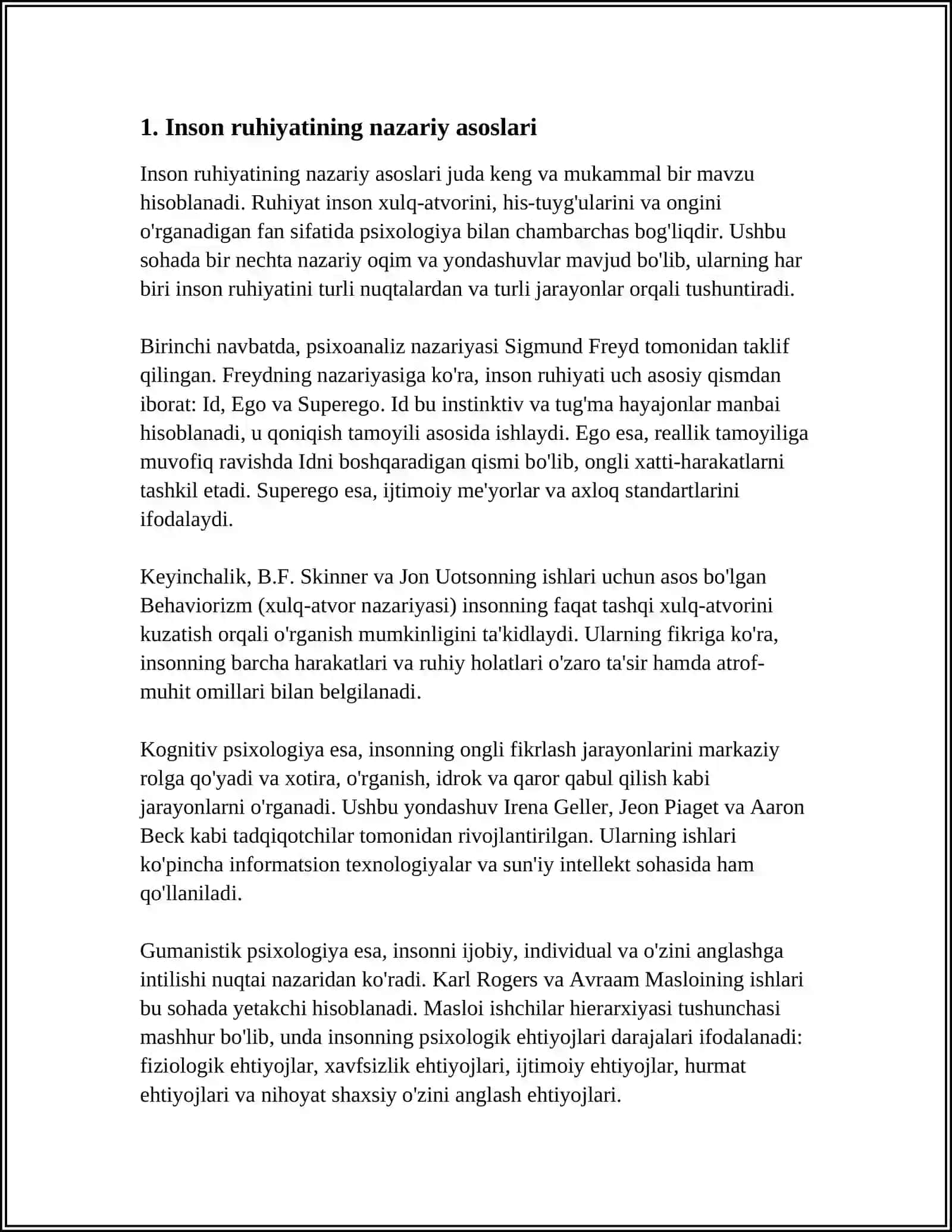 PSIXOLOGIYA ILMI INSON RUHIYATINING INJINERI SIFATIDA 3
