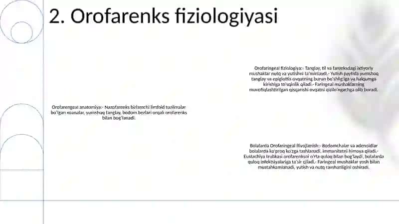Bolalarda OgʻIz Halqum QiziloʻNgach Anatomo-Fiziologik Xususiyatlari 3