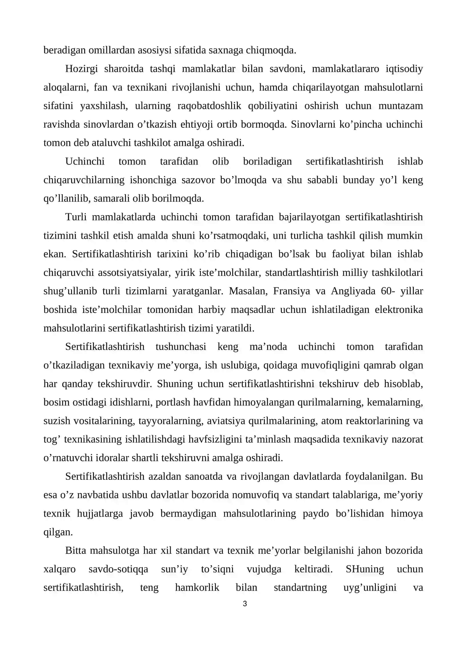 Sintetik solidol moylash mahsulotlarini sertifikatlashtirish tartibini ishlab chiqish 3