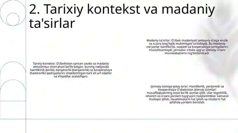 Hamfikirlik, Barqarorlik Va Kooperatsiya-Òzbek Sotsial Tizimlarining Muvaffaqiyatli Ishlashining Sifatli Omili Sifatida 3