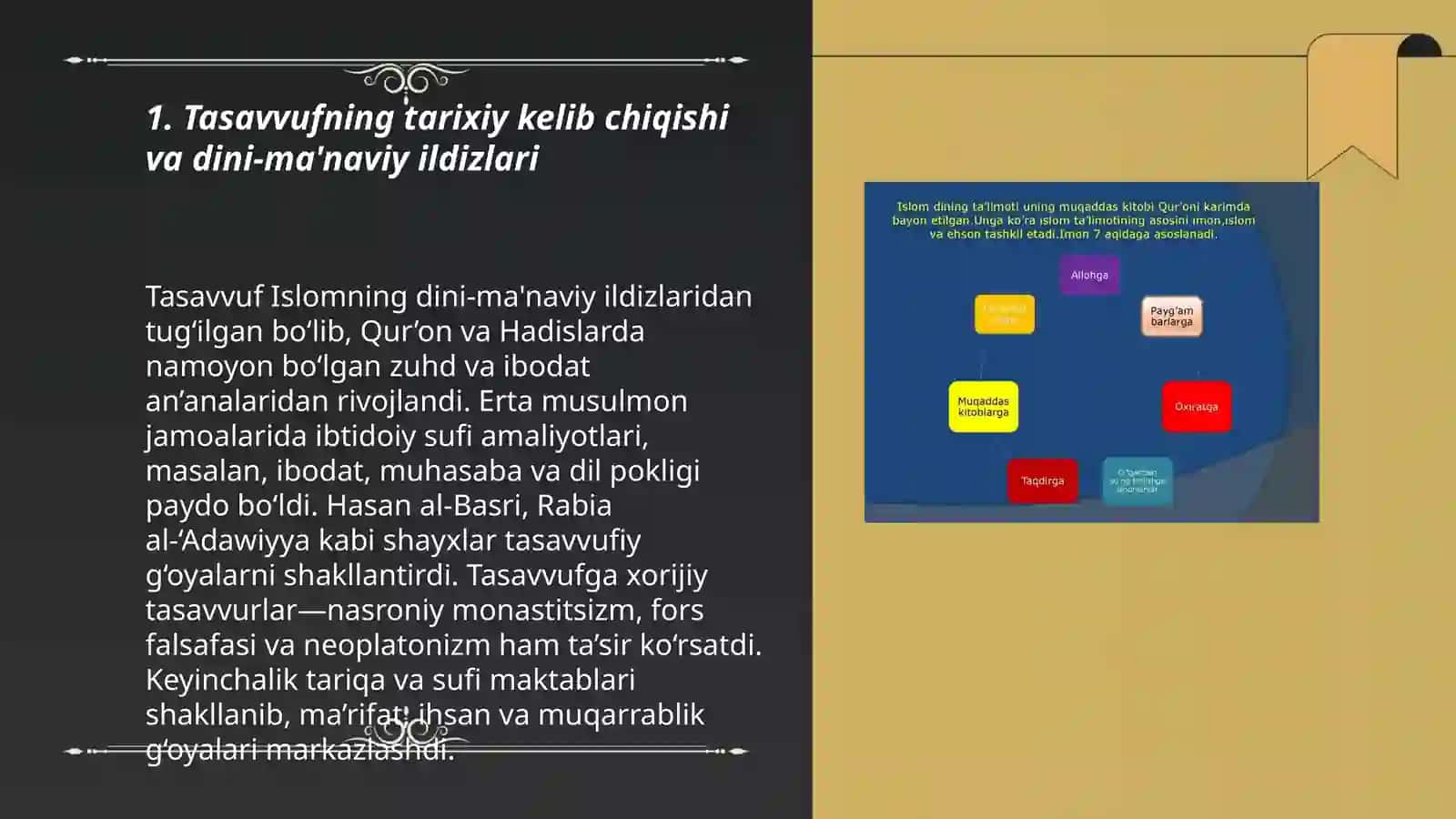 Tasavvufning kelib chiqishi, mazmuni va rivoji 3