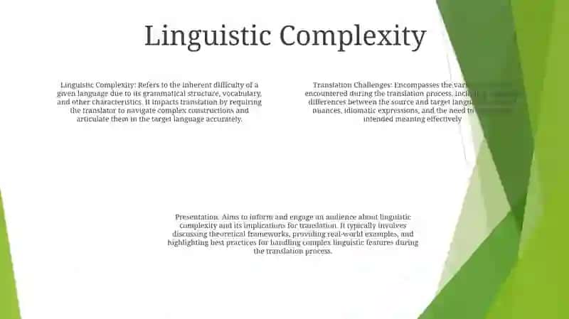 Linguistic Complexity Presentation 3