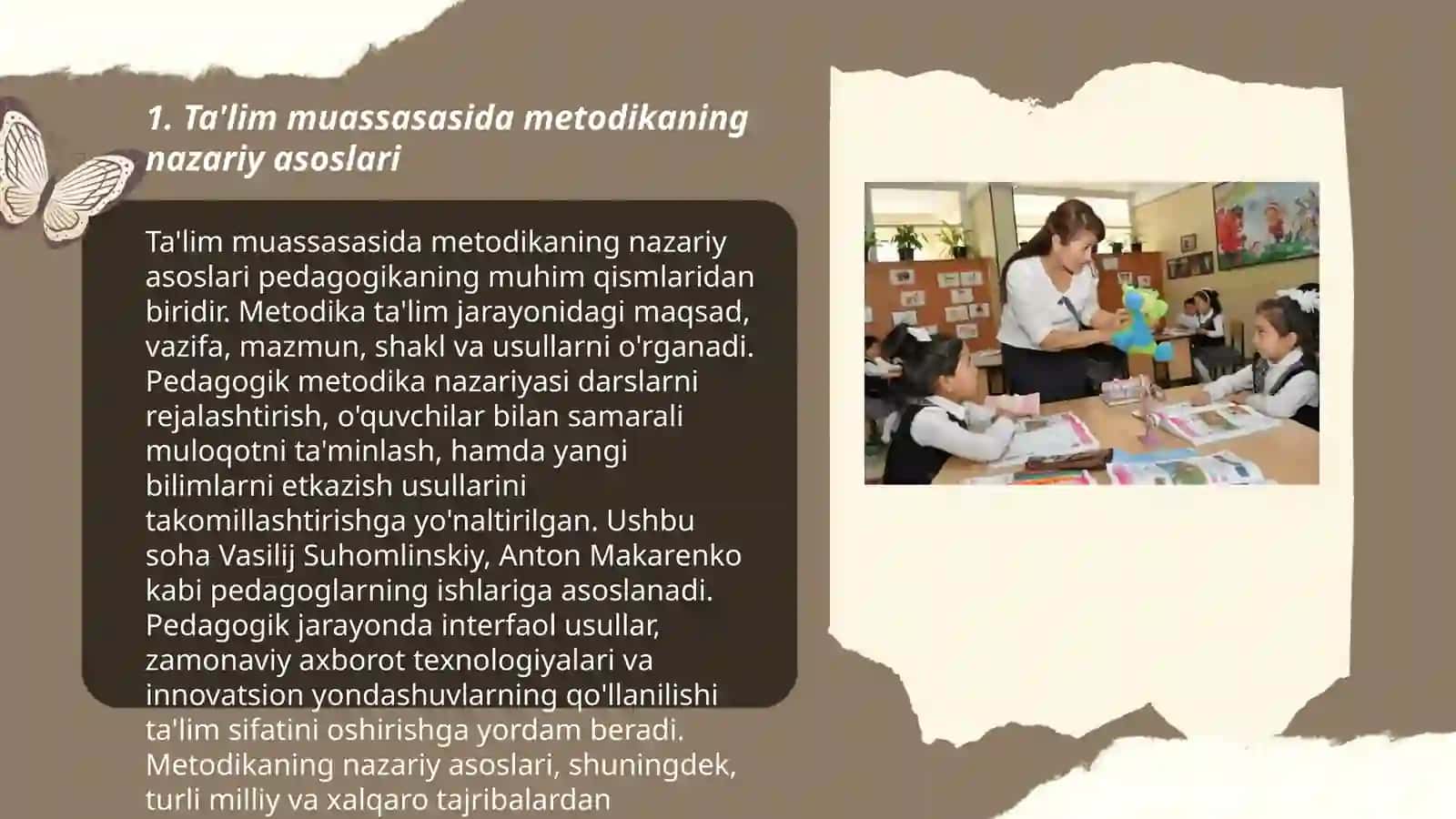 Ta'lim muassasasida metodikaning nazariy asoslari 3